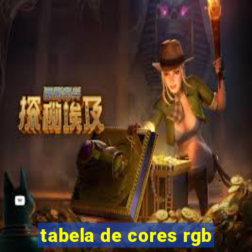 tabela de cores rgb